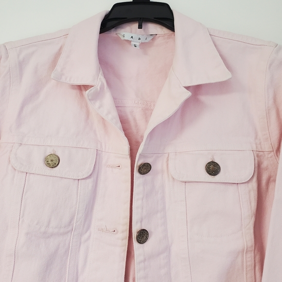 CAbi Blush Pink Denim Jacket - Picture 3 of 4